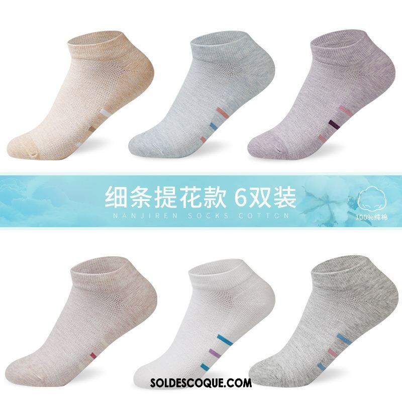 Chaussette Femme Chaussettes En Coton Gris Chaussette Basse Coupée Chaussette Courte Tendance France