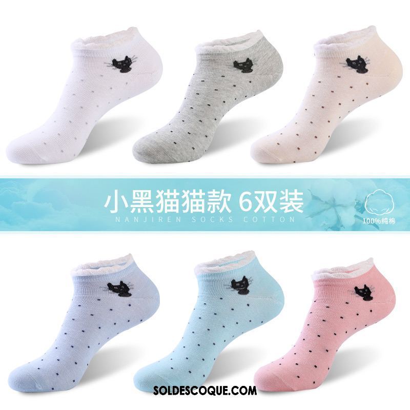 Chaussette Femme Chaussettes En Coton Gris Chaussette Basse Coupée Chaussette Courte Tendance France