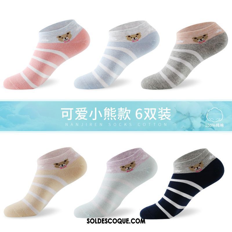 Chaussette Femme Chaussettes En Coton Gris Chaussette Basse Coupée Chaussette Courte Tendance France