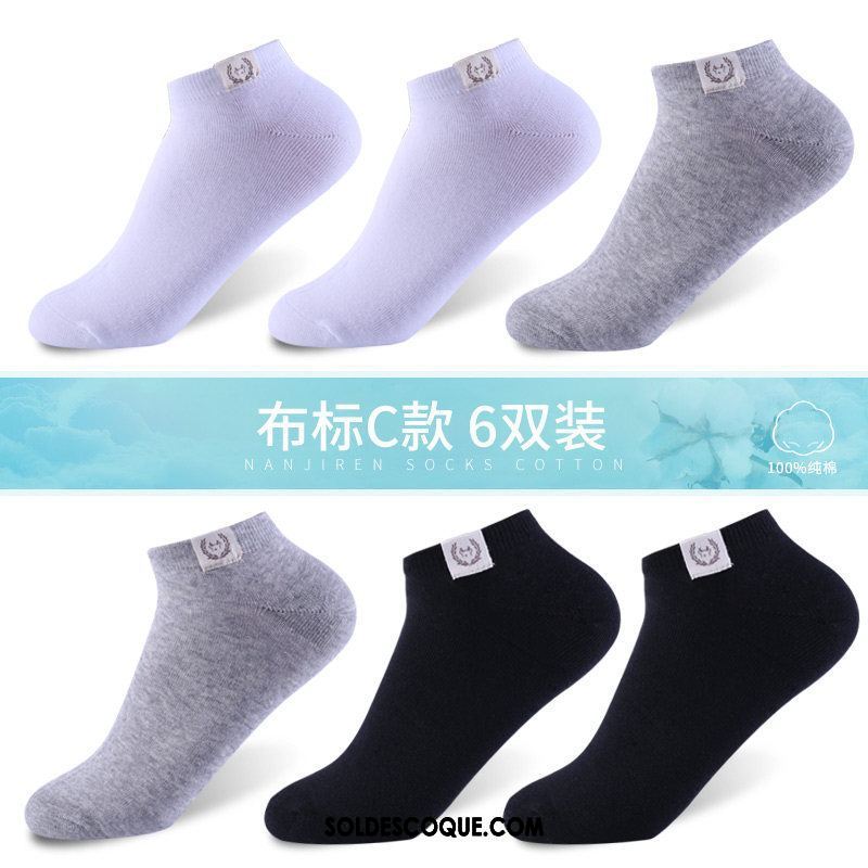 Chaussette Femme Chaussettes En Coton Gris Chaussette Basse Coupée Chaussette Courte Tendance France