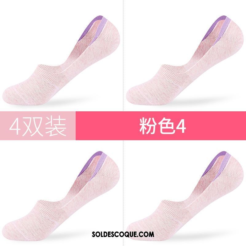 Chaussette Femme Coton Chaussette Basse Coupée Été Faible Invisible En Ligne