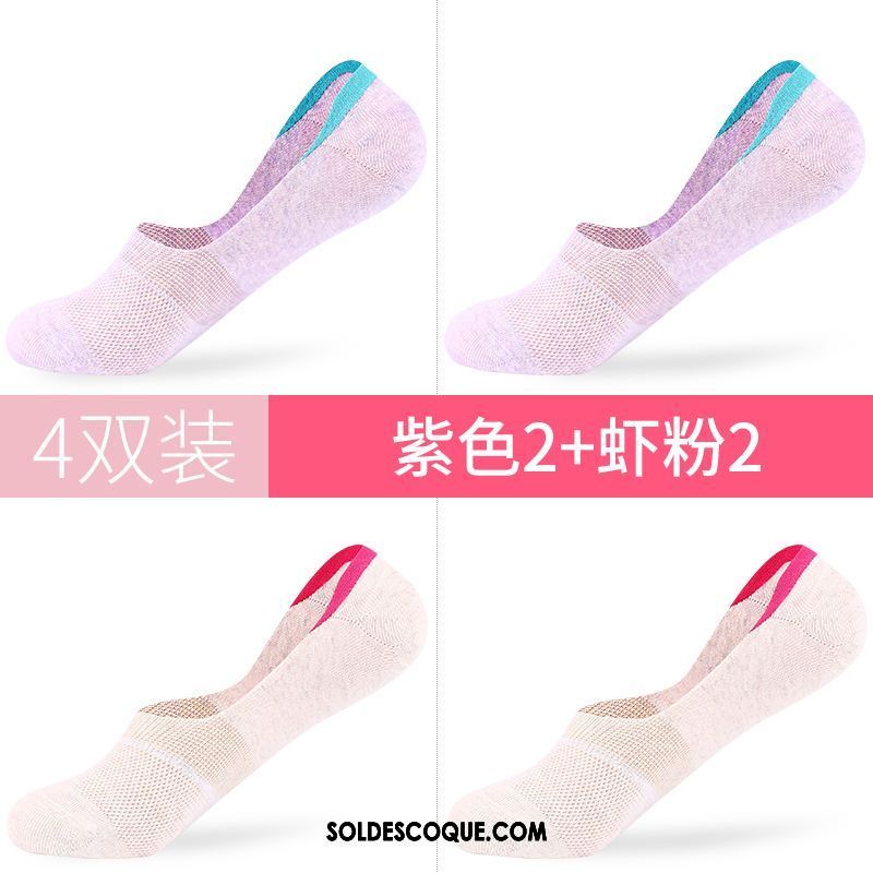 Chaussette Femme Coton Chaussette Basse Coupée Été Faible Invisible En Ligne