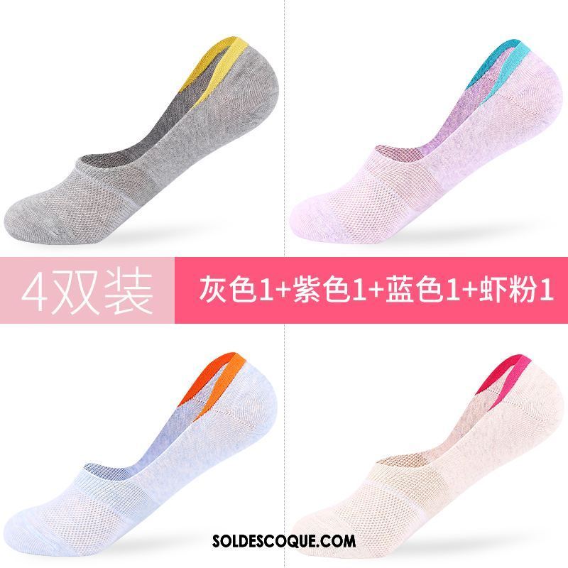 Chaussette Femme Coton Chaussette Basse Coupée Été Faible Invisible En Ligne