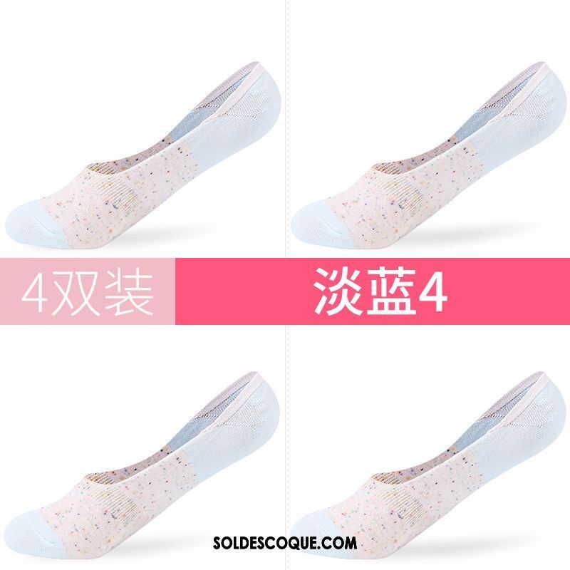 Chaussette Femme Coton Chaussette Basse Coupée Été Faible Invisible En Ligne