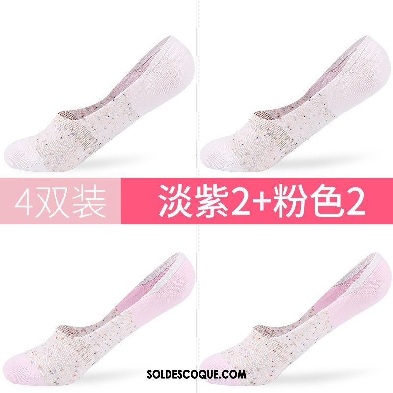 Chaussette Femme Coton Chaussette Basse Coupée Été Faible Invisible En Ligne