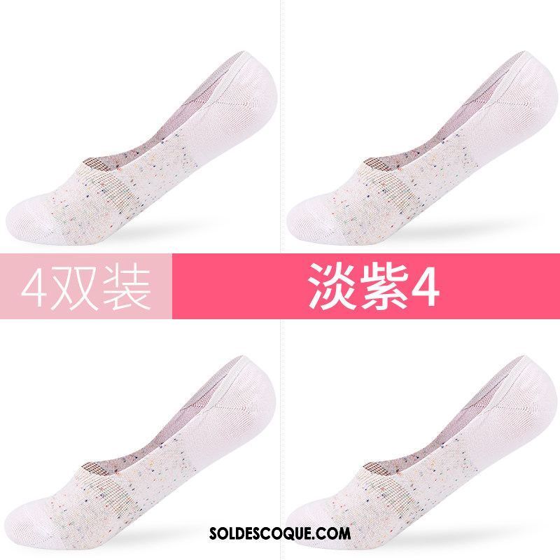 Chaussette Femme Coton Chaussette Basse Coupée Été Faible Invisible En Ligne