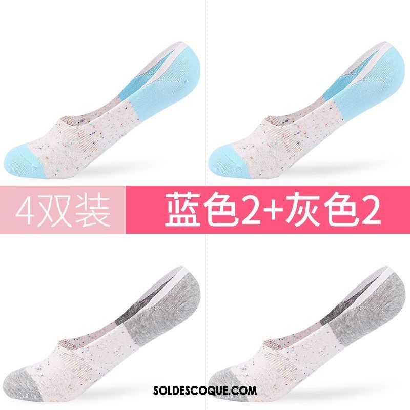 Chaussette Femme Coton Chaussette Basse Coupée Été Faible Invisible En Ligne