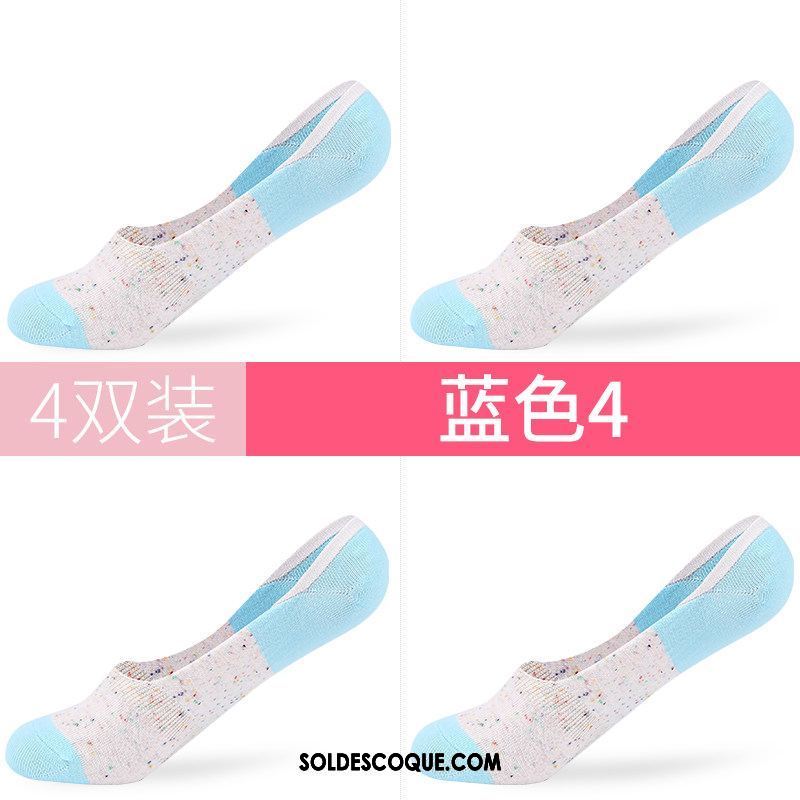 Chaussette Femme Coton Chaussette Basse Coupée Été Faible Invisible En Ligne