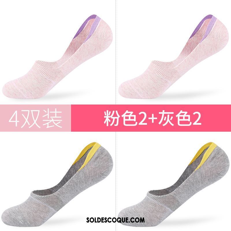 Chaussette Femme Coton Chaussette Basse Coupée Été Faible Invisible En Ligne