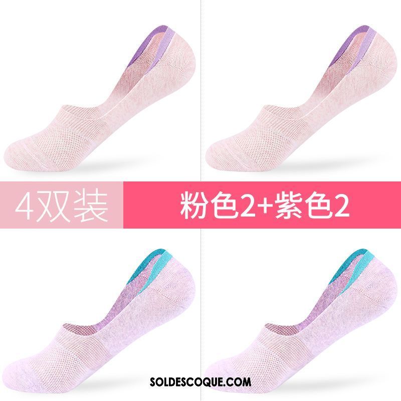 Chaussette Femme Coton Chaussette Basse Coupée Été Faible Invisible En Ligne