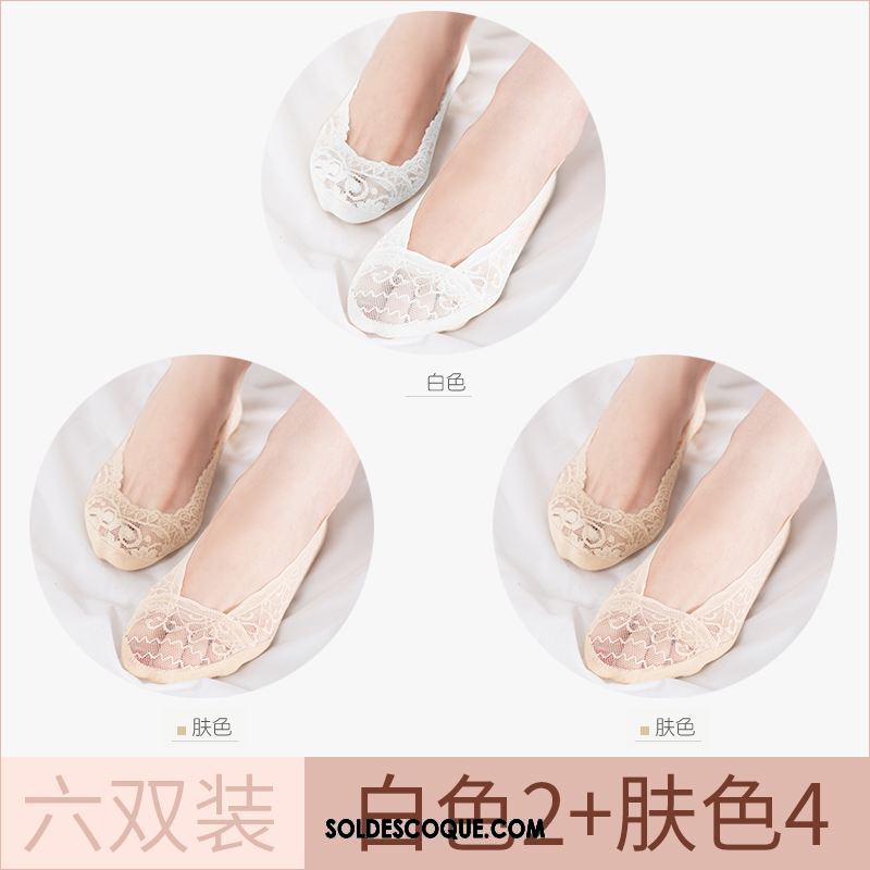 Chaussette Femme Dentelle Été Invisible Section Mince Chaussette Basse Coupée En Ligne