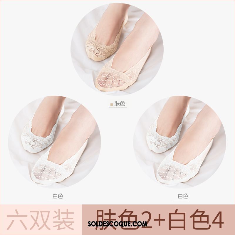 Chaussette Femme Dentelle Été Invisible Section Mince Chaussette Basse Coupée En Ligne