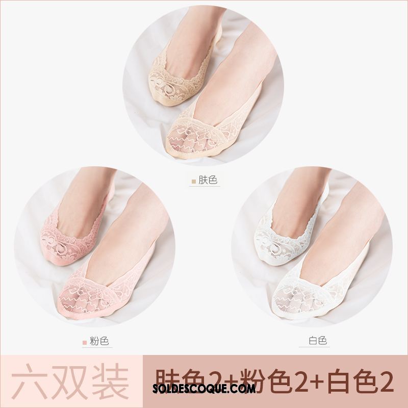 Chaussette Femme Dentelle Été Invisible Section Mince Chaussette Basse Coupée En Ligne