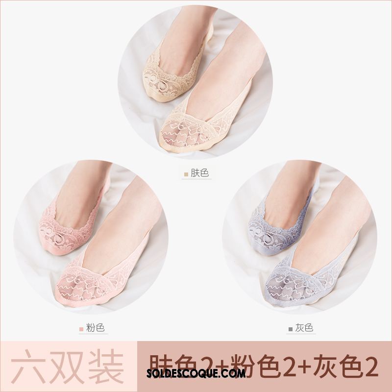 Chaussette Femme Dentelle Été Invisible Section Mince Chaussette Basse Coupée En Ligne