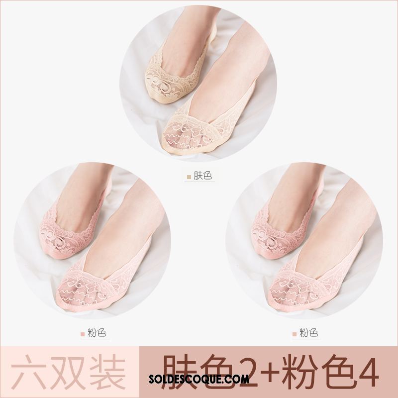 Chaussette Femme Dentelle Été Invisible Section Mince Chaussette Basse Coupée En Ligne