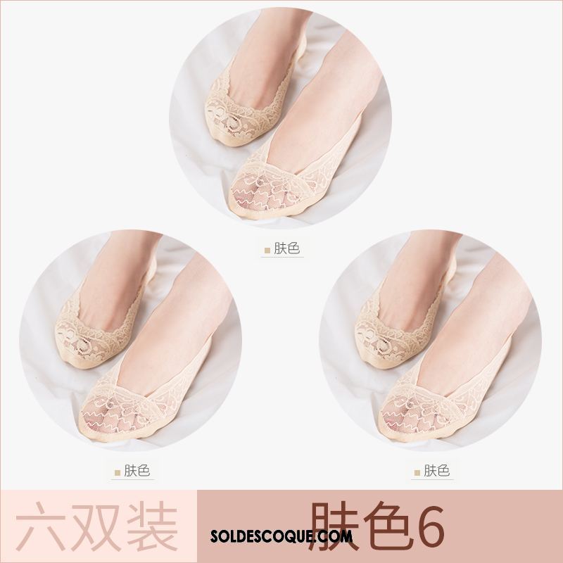 Chaussette Femme Dentelle Été Invisible Section Mince Chaussette Basse Coupée En Ligne