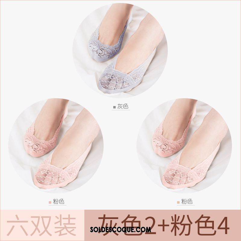 Chaussette Femme Dentelle Été Invisible Section Mince Chaussette Basse Coupée En Ligne