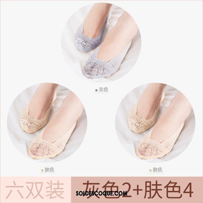 Chaussette Femme Dentelle Été Invisible Section Mince Chaussette Basse Coupée En Ligne