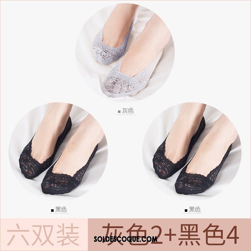 Chaussette Femme Dentelle Été Invisible Section Mince Chaussette Basse Coupée En Ligne