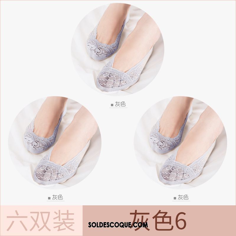 Chaussette Femme Dentelle Été Invisible Section Mince Chaussette Basse Coupée En Ligne