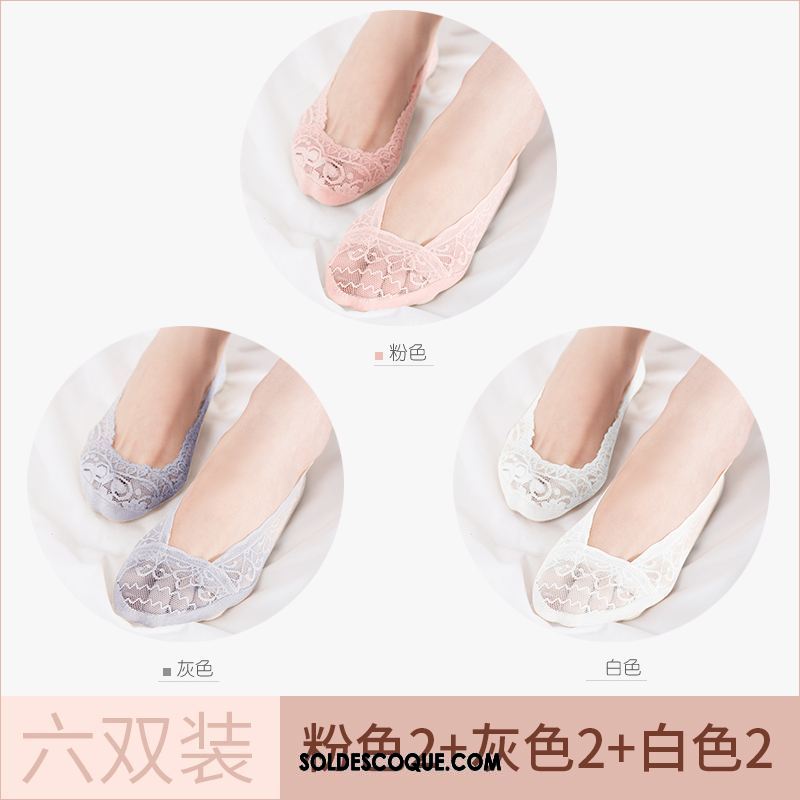 Chaussette Femme Dentelle Été Invisible Section Mince Chaussette Basse Coupée En Ligne