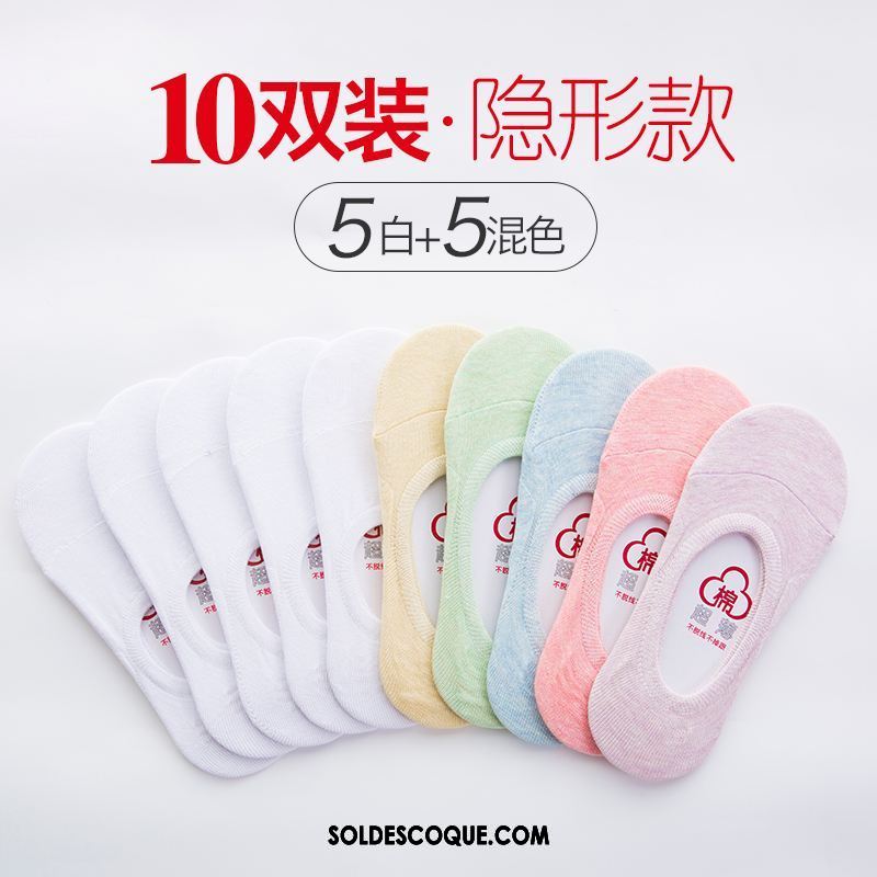 Chaussette Femme Faible Antidérapant Chaussette Basse Coupée Invisible Section Mince En Ligne