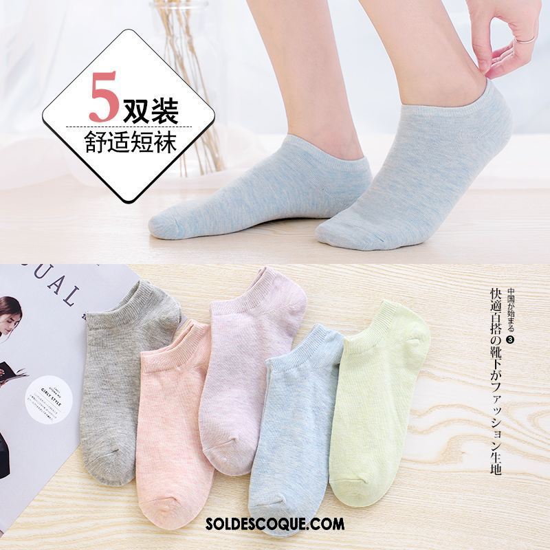 Chaussette Femme Faible Antidérapant Coton Invisible Bouche Peu Profonde Soldes