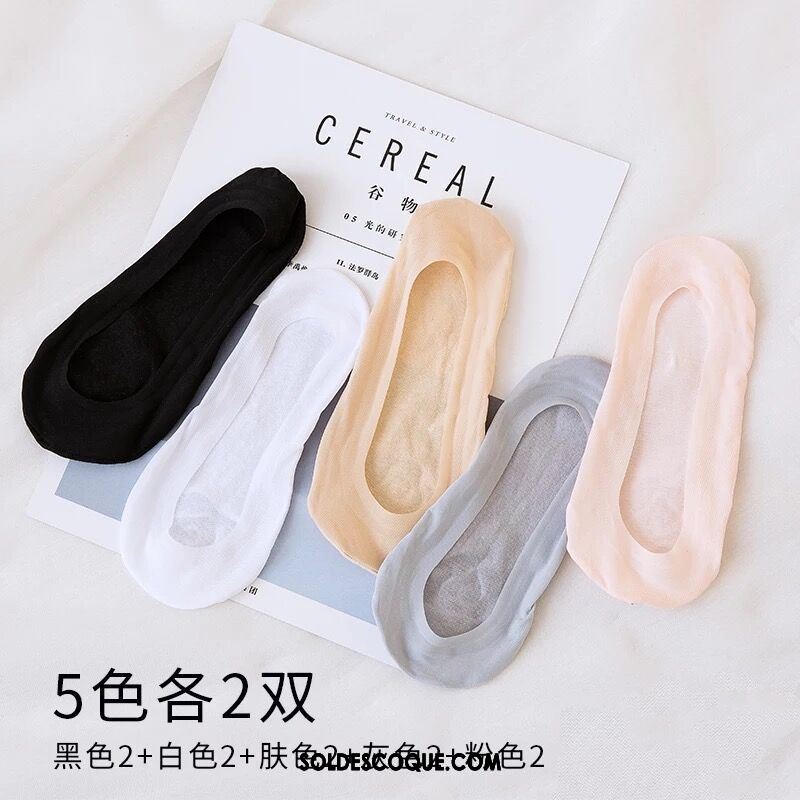 Chaussette Femme Invisible L'automne Section Mince Été Silicone En Vente