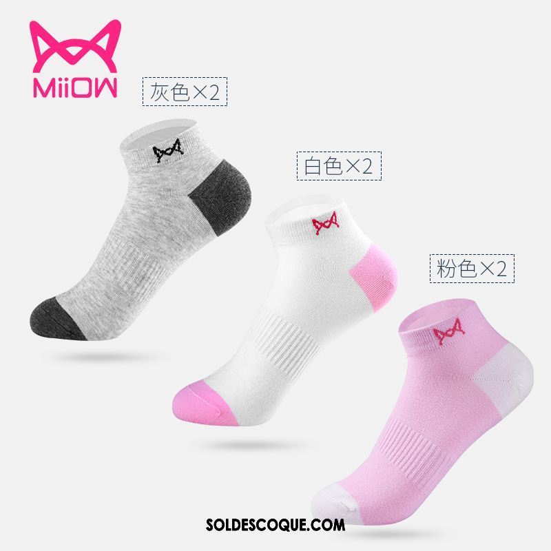 Chaussette Femme Respirant Chaussettes En Coton Chaussette Basse Coupée Rose Chaussette Courte En Ligne