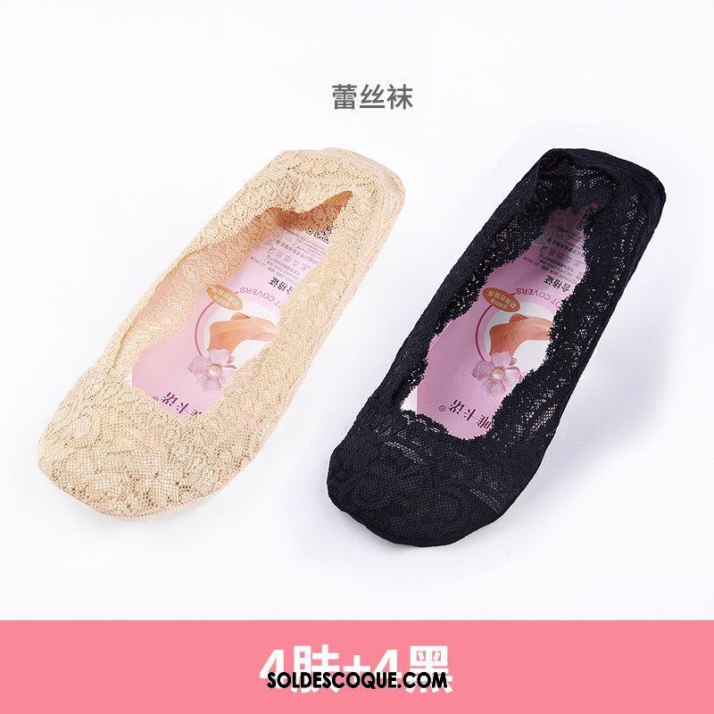 Chaussette Femme Silicone Invisible Chaussette Basse Coupée Bouche Peu Profonde Dentelle Pas Cher