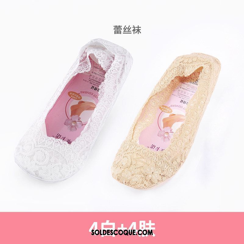 Chaussette Femme Silicone Invisible Chaussette Basse Coupée Bouche Peu Profonde Dentelle Pas Cher