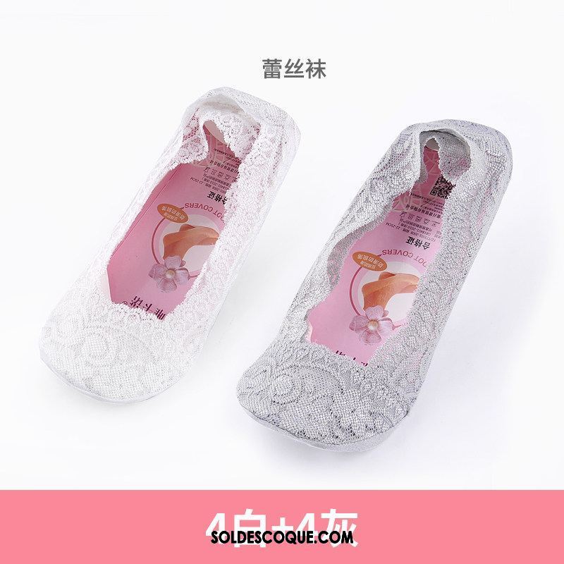 Chaussette Femme Silicone Invisible Chaussette Basse Coupée Bouche Peu Profonde Dentelle Pas Cher