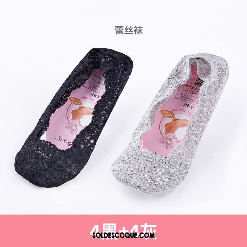 Chaussette Femme Silicone Invisible Chaussette Basse Coupée Bouche Peu Profonde Dentelle Pas Cher