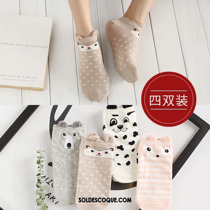 Chaussette Femme Tendance Charmant Chaussette Basse Coupée Bouche Peu Profonde Coton En Ligne