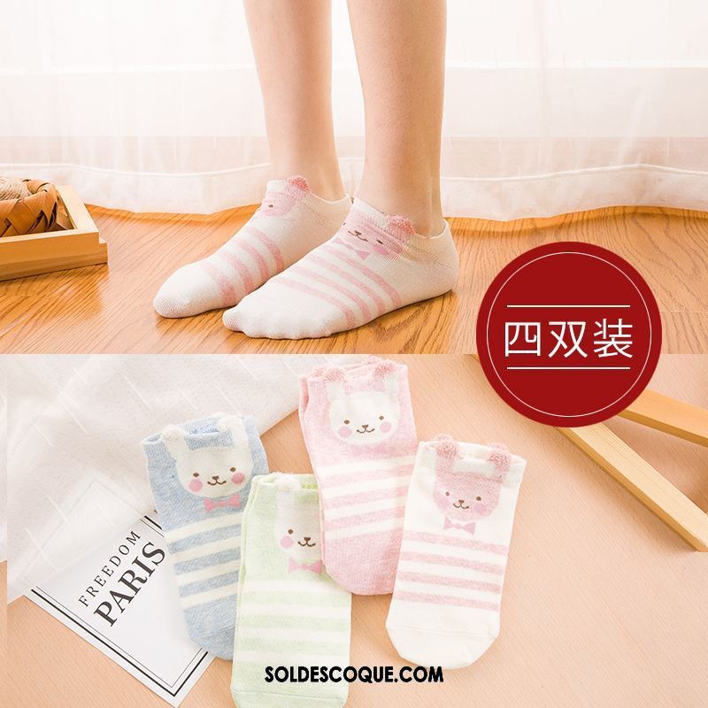 Chaussette Femme Tendance Charmant Chaussette Basse Coupée Bouche Peu Profonde Coton En Ligne