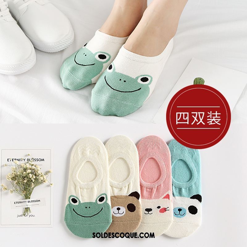 Chaussette Femme Tendance Charmant Chaussette Basse Coupée Bouche Peu Profonde Coton En Ligne