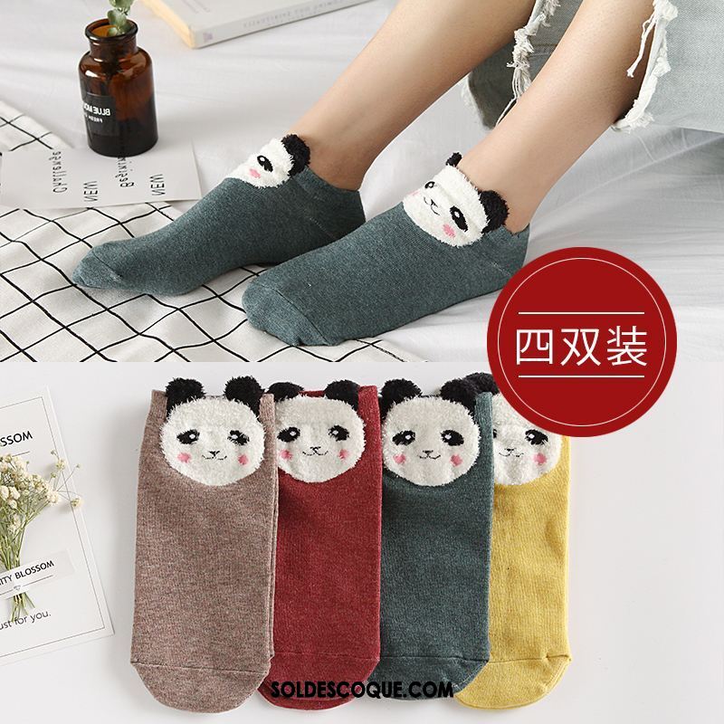 Chaussette Femme Tendance Charmant Chaussette Basse Coupée Bouche Peu Profonde Coton En Ligne