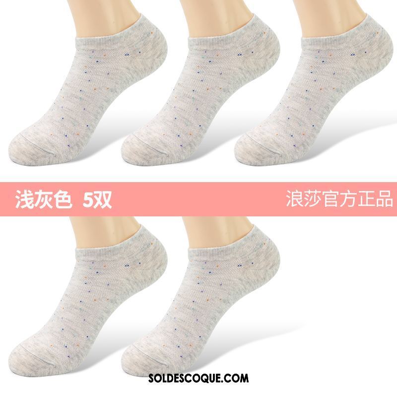 Chaussette Femme Transpiration Section Mince Chaussettes En Coton Chaussette Basse Coupée Anti-odeur Pas Cher