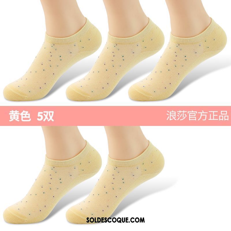 Chaussette Femme Transpiration Section Mince Chaussettes En Coton Chaussette Basse Coupée Anti-odeur Pas Cher