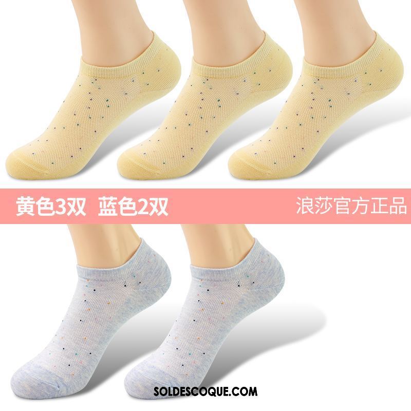 Chaussette Femme Transpiration Section Mince Chaussettes En Coton Chaussette Basse Coupée Anti-odeur Pas Cher