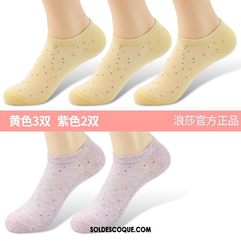 Chaussette Femme Transpiration Section Mince Chaussettes En Coton Chaussette Basse Coupée Anti-odeur Pas Cher