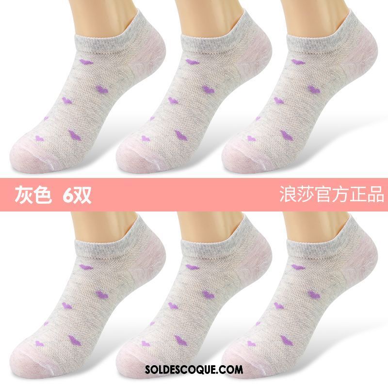 Chaussette Femme Transpiration Section Mince Chaussettes En Coton Chaussette Basse Coupée Anti-odeur Pas Cher