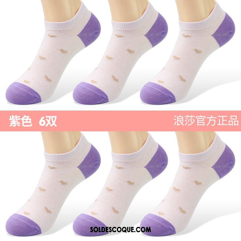 Chaussette Femme Transpiration Section Mince Chaussettes En Coton Chaussette Basse Coupée Anti-odeur Pas Cher