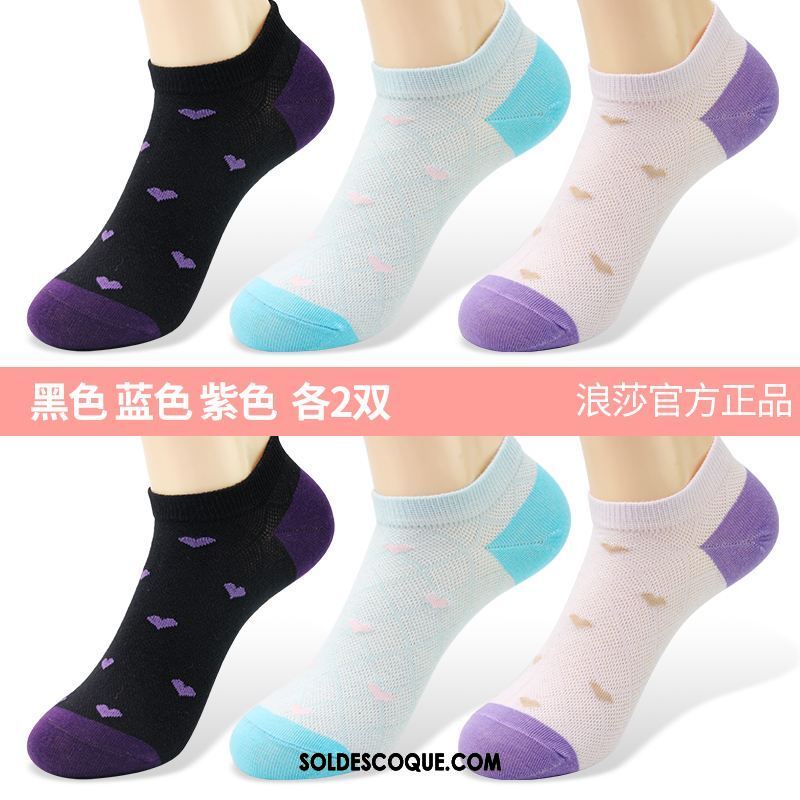 Chaussette Femme Transpiration Section Mince Chaussettes En Coton Chaussette Basse Coupée Anti-odeur Pas Cher