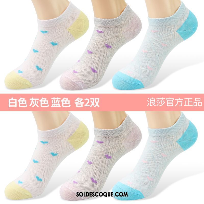 Chaussette Femme Transpiration Section Mince Chaussettes En Coton Chaussette Basse Coupée Anti-odeur Pas Cher