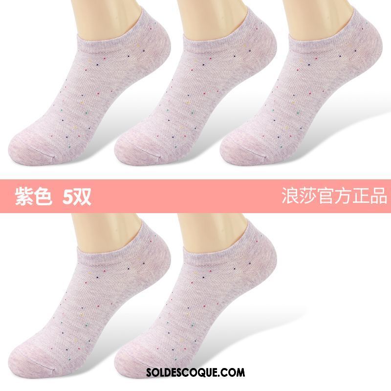 Chaussette Femme Transpiration Section Mince Chaussettes En Coton Chaussette Basse Coupée Anti-odeur Pas Cher