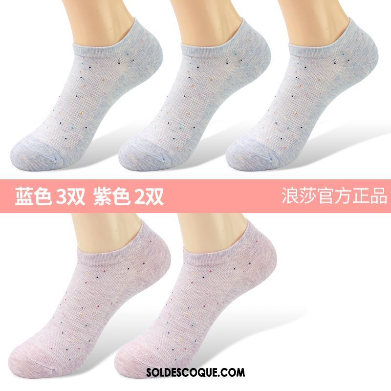 Chaussette Femme Transpiration Section Mince Chaussettes En Coton Chaussette Basse Coupée Anti-odeur Pas Cher