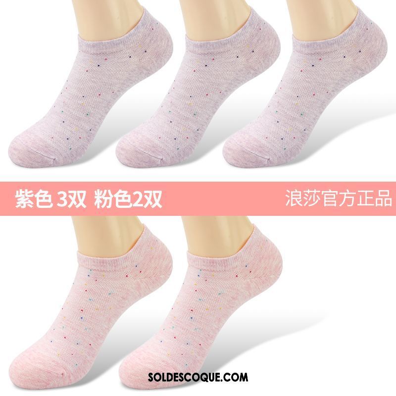 Chaussette Femme Transpiration Section Mince Chaussettes En Coton Chaussette Basse Coupée Anti-odeur Pas Cher