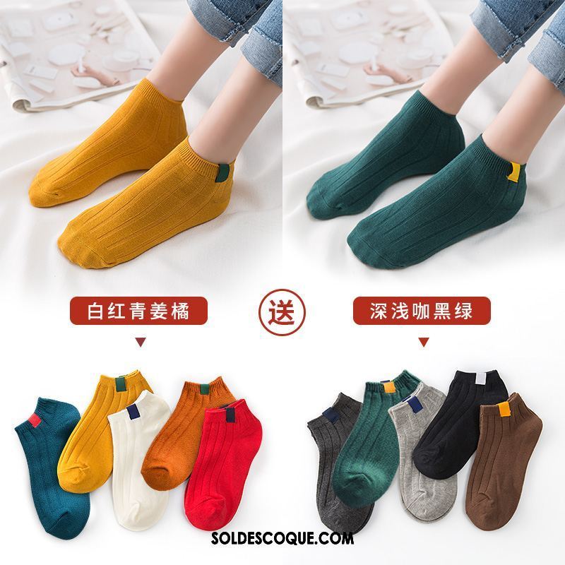 Chaussette Femme Vent De L'université Chaussette Basse Coupée Charmant Bouche Peu Profonde Coton Soldes