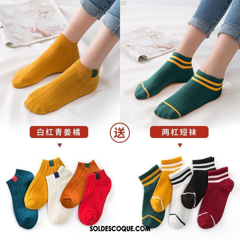 Chaussette Femme Vent De L'université Chaussette Basse Coupée Charmant Bouche Peu Profonde Coton Soldes